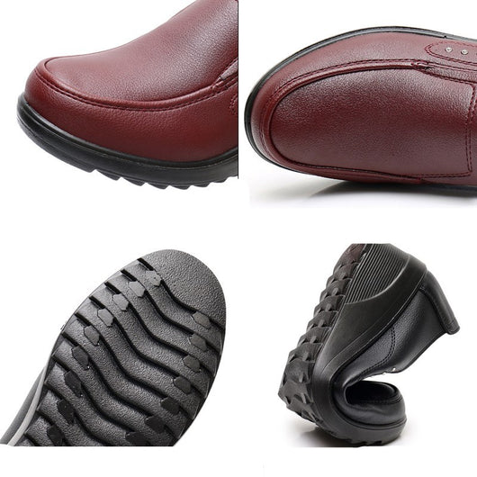 Zapatos Cómodos para Mujer con Tacón Medio - Cuero Suave y Versátil - Image 4