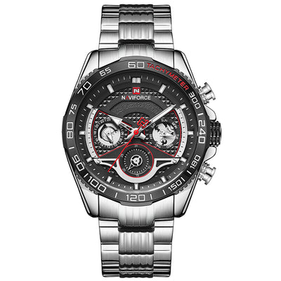 Reloj Deportivo para Hombre Acero Inoxidable con Calendario y 6 Pulsadores - Image 7