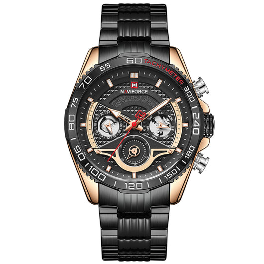 Reloj Deportivo para Hombre Acero Inoxidable con Calendario y 6 Pulsadores - Image 6