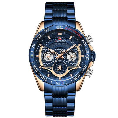 Reloj Deportivo para Hombre Acero Inoxidable con Calendario y 6 Pulsadores - Image 10
