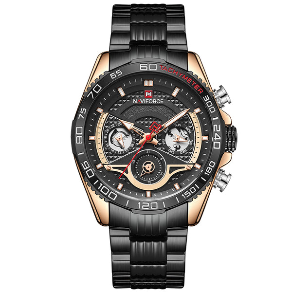 Reloj Deportivo para Hombre Acero Inoxidable con Calendario y 6 Pulsadores - Image 4