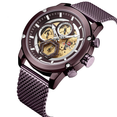 Reloj Naviforce Lingxiang NF9167 - Movimiento Japonés con Esfera Luminosa para Hombre - Image 8
