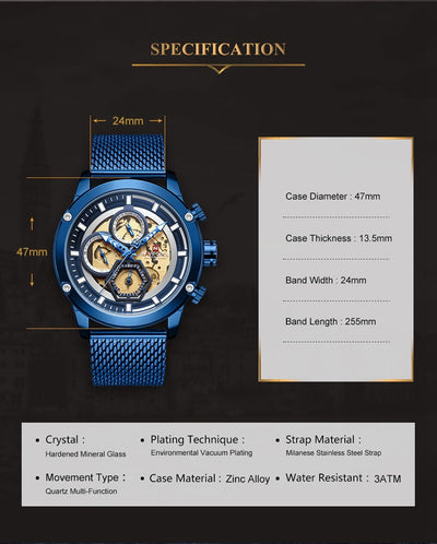 Reloj Naviforce Lingxiang NF9167 - Movimiento Japonés con Esfera Luminosa para Hombre - Image 12