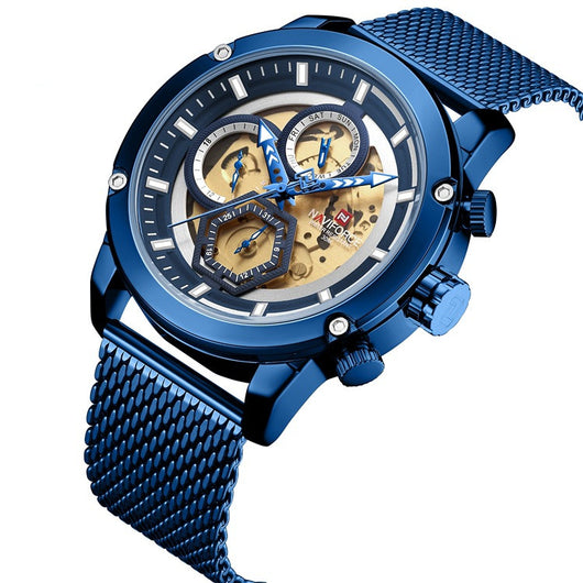 Reloj Naviforce Lingxiang NF9167 - Movimiento Japonés con Esfera Luminosa para Hombre