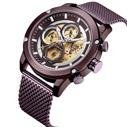 Reloj Naviforce Lingxiang NF9167 - Movimiento Japonés con Esfera Luminosa para Hombre - Image 2