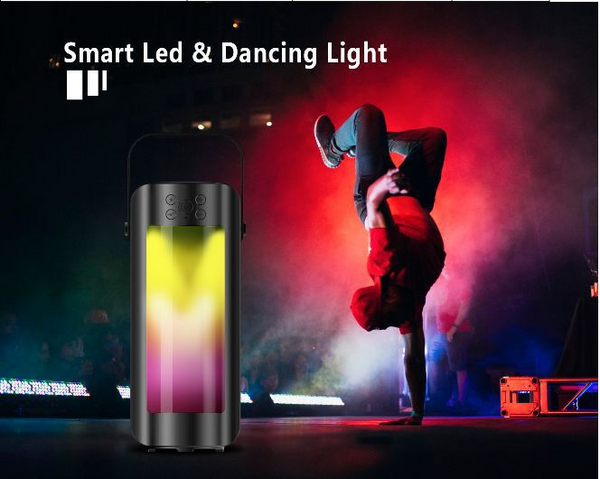 Linterna LED con Parlante Bluetooth Portátil para Exteriores