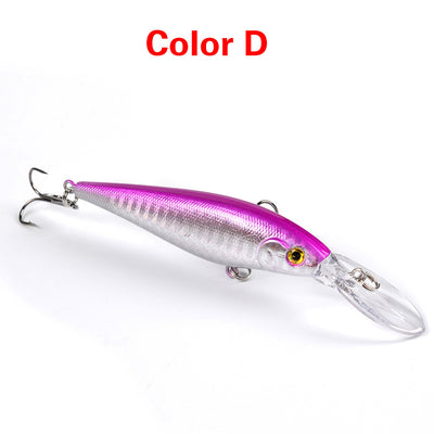 Anzuelos Artificiales Minnow 11cm con Ojos 3D - Pack 10 Señuelos de Pesca Profesional - Image 4