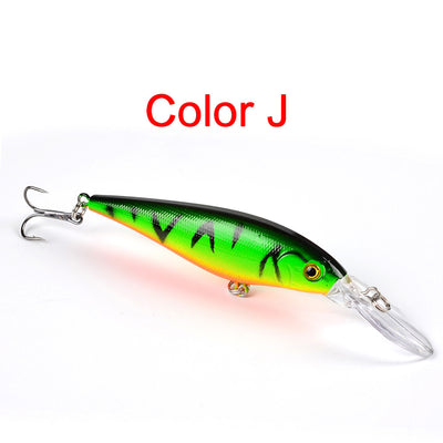 Anzuelos Artificiales Minnow 11cm con Ojos 3D - Pack 10 Señuelos de Pesca Profesional - Image 6
