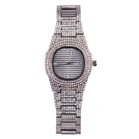Juego de Reloj de Moda Diamond Hot con Pulsera para Hombre y Mujer - Image 3