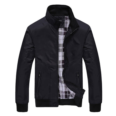 Chaqueta Casual de Cuello Alto para Hombre - Estilo Universitario Versátil - Image 8