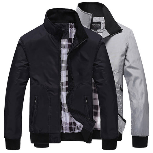 Chaqueta Casual de Cuello Alto para Hombre - Estilo Universitario Versátil - Image 7
