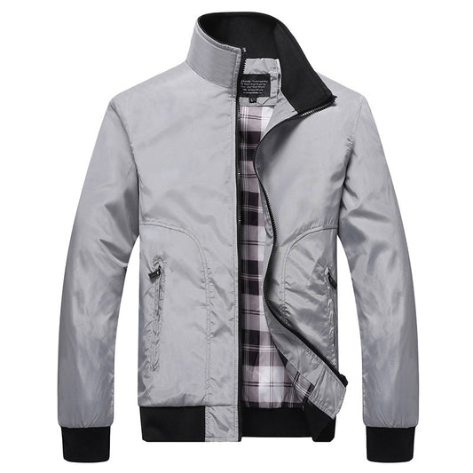 Chaqueta Casual de Cuello Alto para Hombre - Estilo Universitario Versátil - Image 2