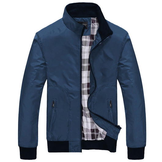 Chaqueta Casual de Cuello Alto para Hombre - Estilo Universitario Versátil - Image 4