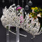 Corona de Novia Plateada con Cristales Brillantes - Tocado Elegante para Bodas