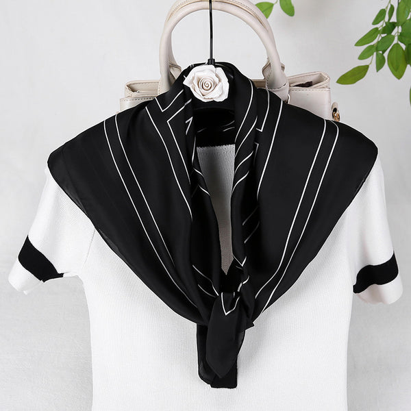 Pañuelo de Seda Estampado Profesional - Diseño Elegante y Versátil