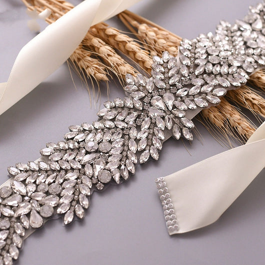 Cinturón Nupcial de Lujo con Cristales Brillantes - Diseño Europeo y Americano - Image 38