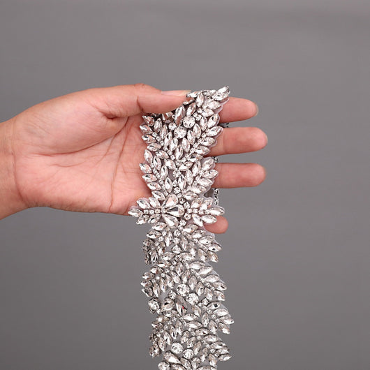 Cinturón Nupcial de Lujo con Cristales Brillantes - Diseño Europeo y Americano - Image 20