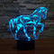 Caballo 3D con Luz LED Táctil y Visión Colorida