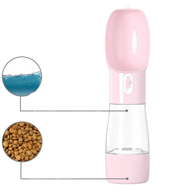 Botella de Agua Portátil para Perros con Dispensador de Alimento Integrado - Image 8
