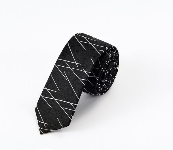 Corbata Casual Ejecutiva Negra Personalizables para Hombre - Estilo Moderno