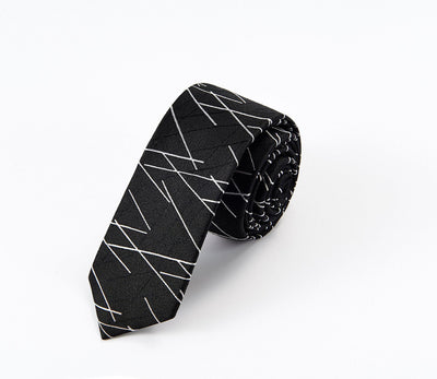 Corbata Casual Ejecutiva Negra Personalizables para Hombre - Estilo Moderno - Image 2