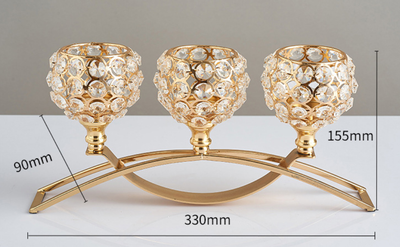 Portavelas Geométrico de Hierro Forjado - Decoración Elegante de Cristal - Image 12