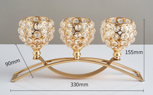 Portavelas Geométrico de Hierro Forjado - Decoración Elegante de Cristal - Image 12