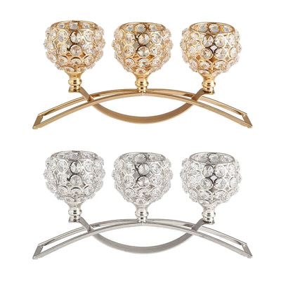 Portavelas Geométrico de Hierro Forjado - Decoración Elegante de Cristal - Image 5