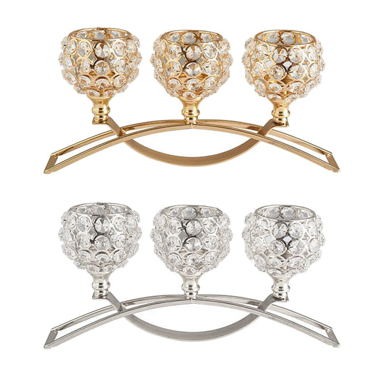 Portavelas Geométrico de Hierro Forjado - Decoración Elegante de Cristal - Image 5