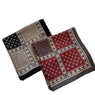 Pañuelo Twill Occidental Retro para Mujer - Elegancia Versátil - Image 23