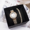 Reloj de Pulsera Diamante para Mujer con Juego de Accesorios de Moda