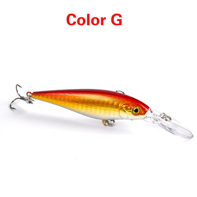 Anzuelos Artificiales Minnow 11cm con Ojos 3D - Pack 10 Señuelos de Pesca Profesional - Image 9