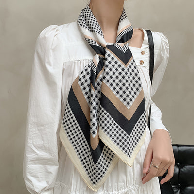 Pañuelo Twill Occidental Retro para Mujer - Elegancia Versátil - Image 3