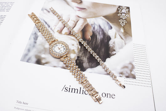 Reloj de Pulsera Diamante para Mujer con Juego de Accesorios de Moda - Image 12