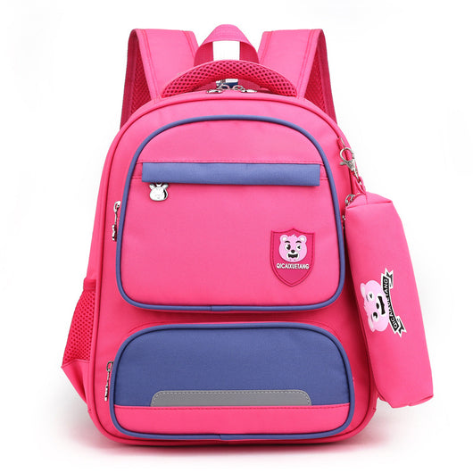 Mochila Escolar Coreana para Niñas de Primaria - Diseño Cartoon Primavera - Image 3