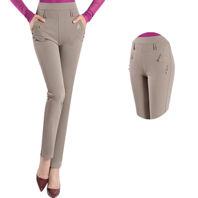 Pantalones Casuales Slim Fit Talla Grande Primavera - Image 10