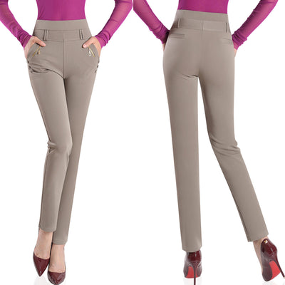 Pantalones Casuales Slim Fit Talla Grande Primavera - Image 3