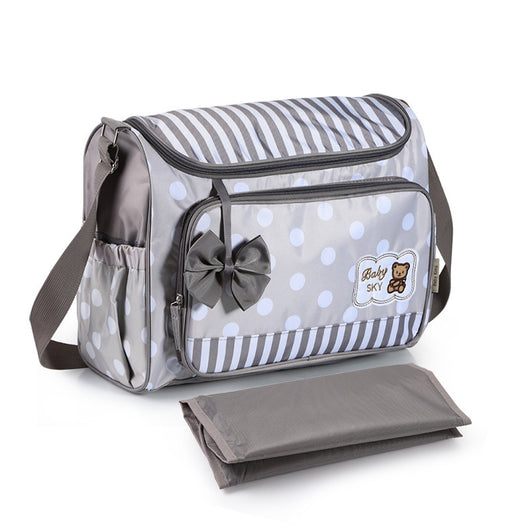 Bolsa Maternal Multifuncional de 4 Piezas con Moño - Capacidad Extra Grande - Image 10