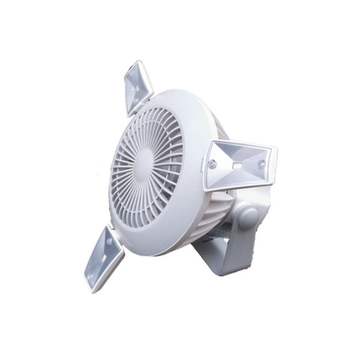 Ventilador Solar Portátil 5000mAh con LED - 4 Velocidades para Camping y Hogar - Image 3