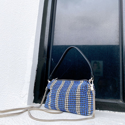 Bolso Cuadrado Pequeño de Diamante y Cuero Genuino - Image 2