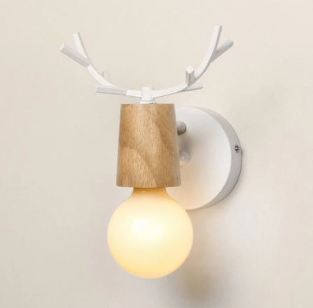 Lámpara de Pared Cuerno de Ciervo Rústica - Diseño Moderno en Hierro Artesanal - Image 2