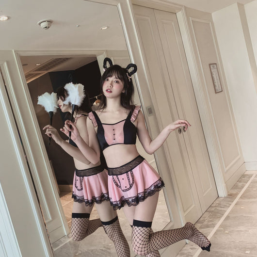 Disfraz de Sirvienta Cosplay con Tul - Uniforme Elegante para uso en Ecuador - Image 5