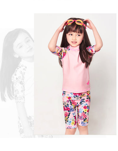 Traje de Baño Dividido para Niñas con Protección Solar - Image 12