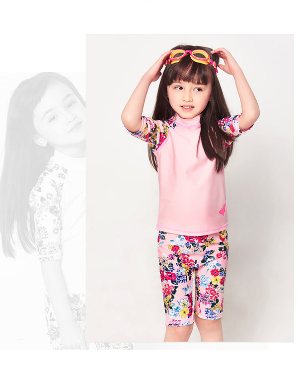 Traje de Baño Dividido para Niñas con Protección Solar - Image 6