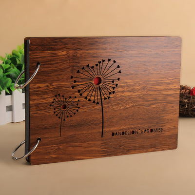 Álbum de Fotos Artesanal de Madera con Hojas Sueltas - 8 Pulgadas - Image 12