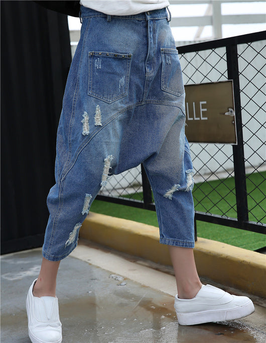 Pantalones Cropped Sueltos Trendy para Mujer - Image 9