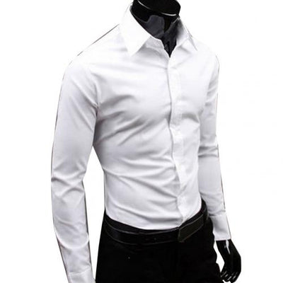 Camisa Casual Hombre Colores Candy - Manga Larga Versátil - Image 30