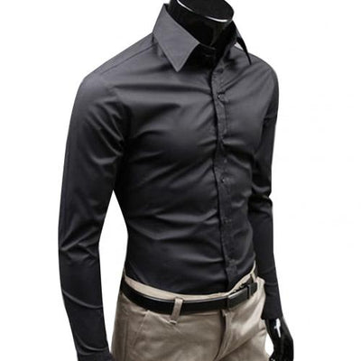 Camisa Casual Hombre Colores Candy - Manga Larga Versátil - Image 29