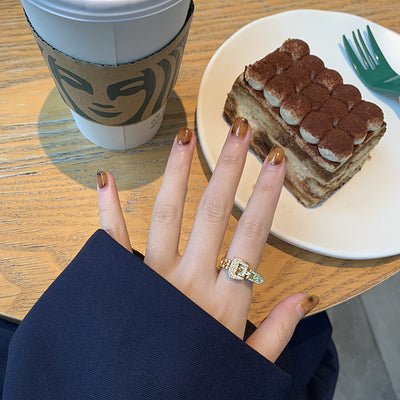 Anillo de Circonita con Hebilla Ajustable y Cadena Desmontable - Image 13