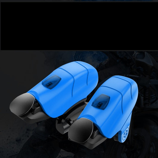 Pair of orange and black mobile game controller triggers with red digital display buttons for enhanced shooting. - Image 5